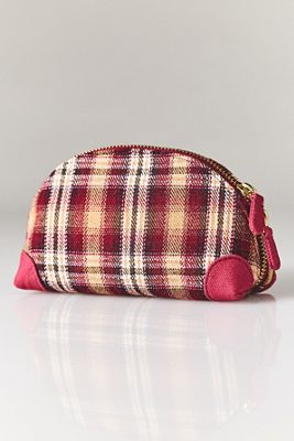 Stoney Clover Lane Curved Plaid Mini Pouch