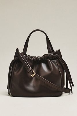 Maeve Cinched Faux Leather Crossbody Bag