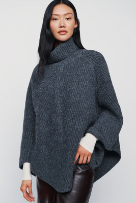 By Anthropologie 100% Cashmere Turtleneck Poncho by Anthropologie