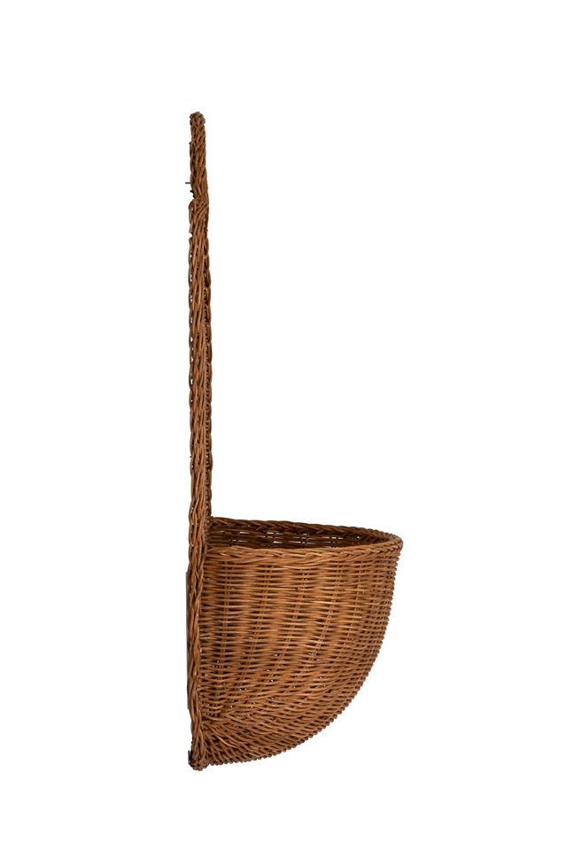 Artisan Rattan Woven Flush Wall Basket #1