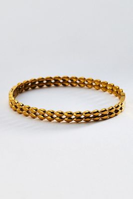 By Anthropologie Water Resistant Textured Bangle