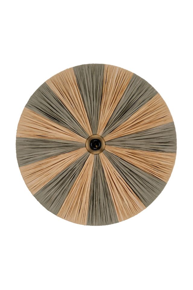 Parasol Tropical Color Block Raffia Pendant #6