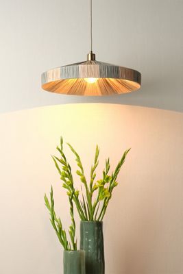 Parasol Tropical Color Block Raffia Pendant
