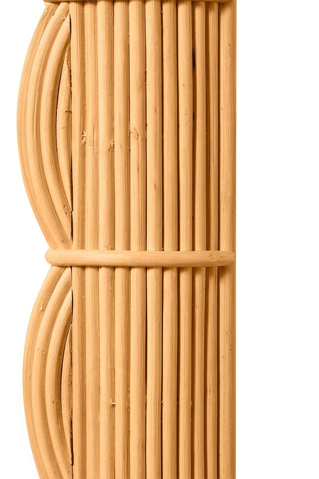 Clara Bundled Rattan Rectangular Mirror #1