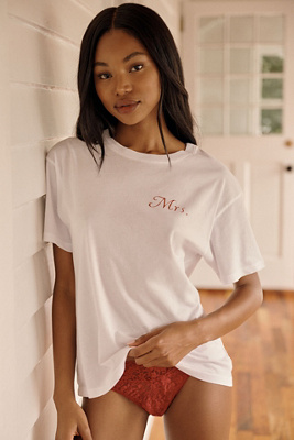 Letluv 100% Cotton Icons Boyfriend Tee by Anthropologie