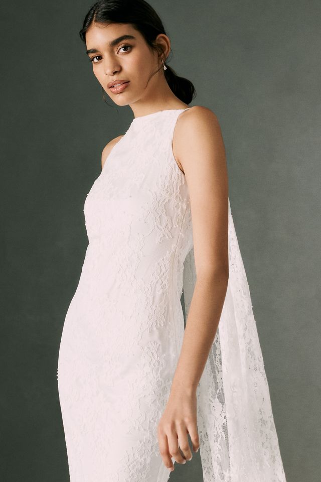 Mare Mare Caped Lace Maxi Dress #1