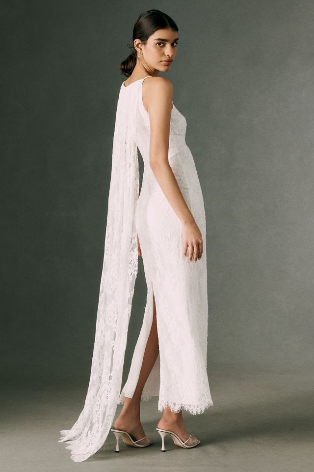 Mare Mare Caped Lace Maxi Dress #3