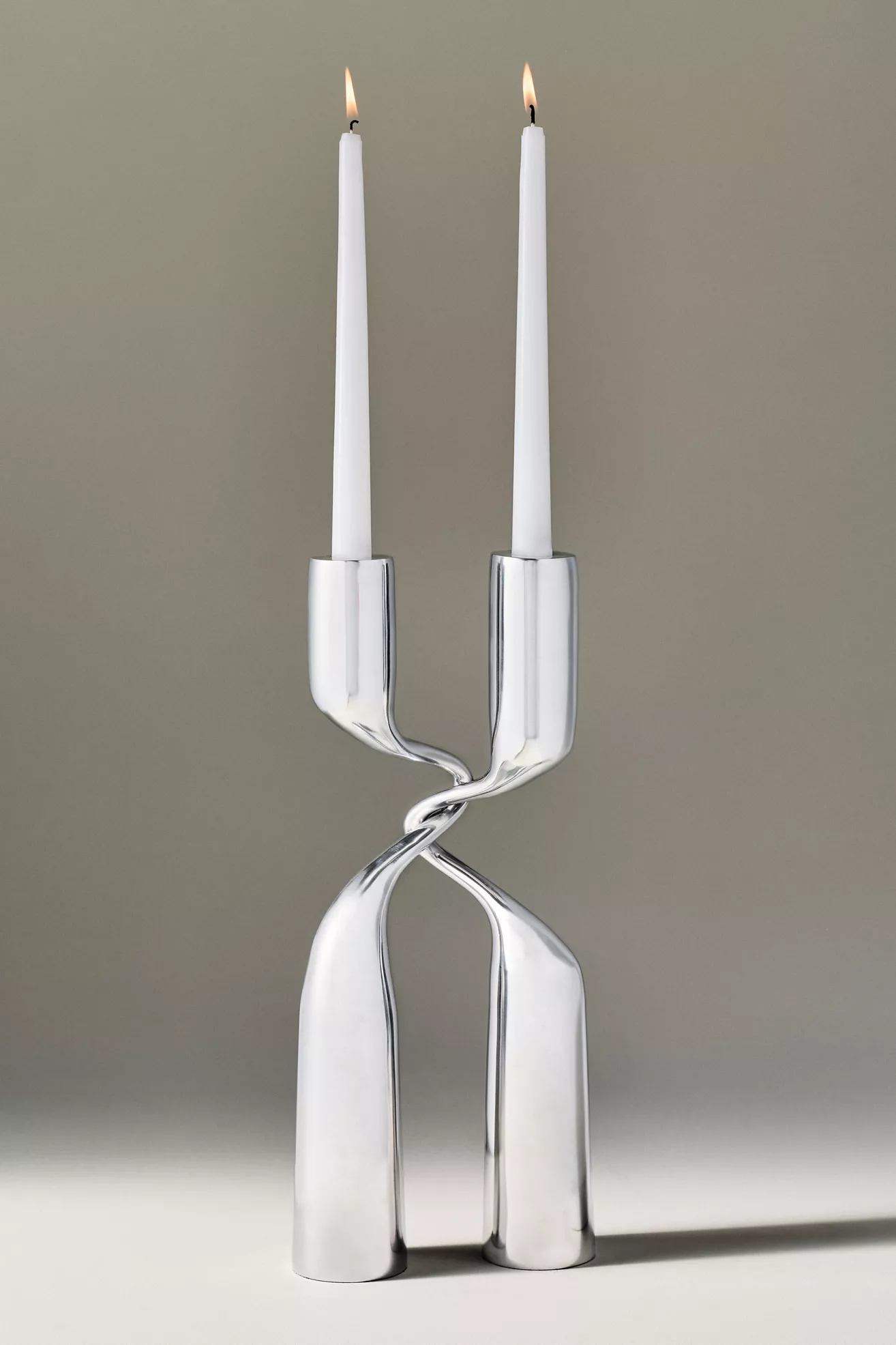 Solstice Chrome Candle Holder