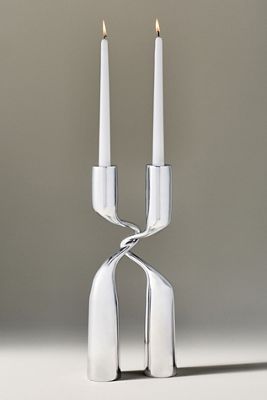 Solstice Chrome Candle Holder