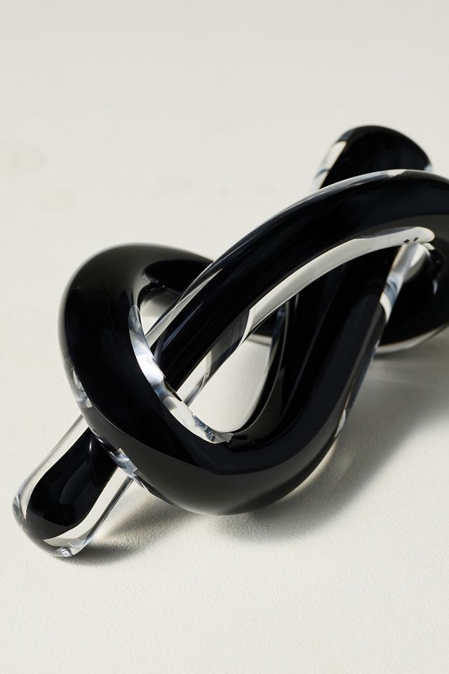 Noir Knot Glass Decorative Object #1