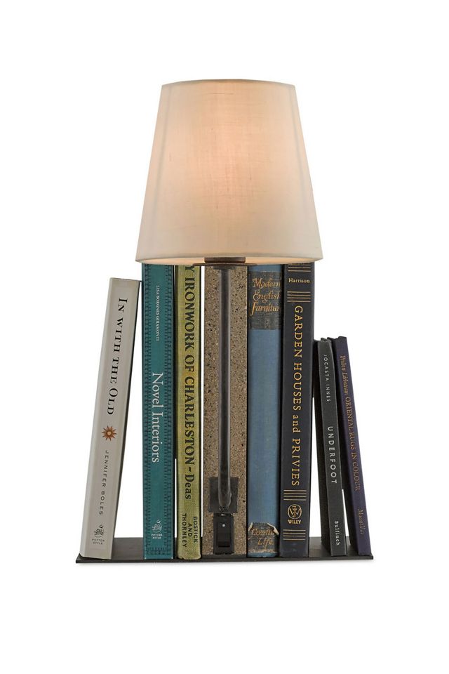 OldKnow Polished Stone Bookcase Lamp #3