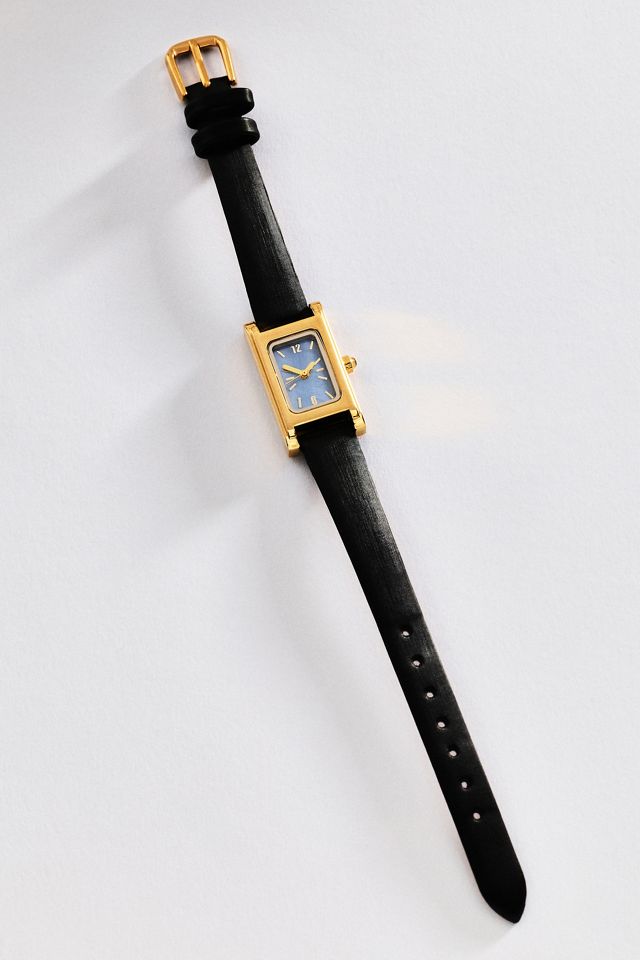 By Anthropologie Rectangle Leather Watch #1