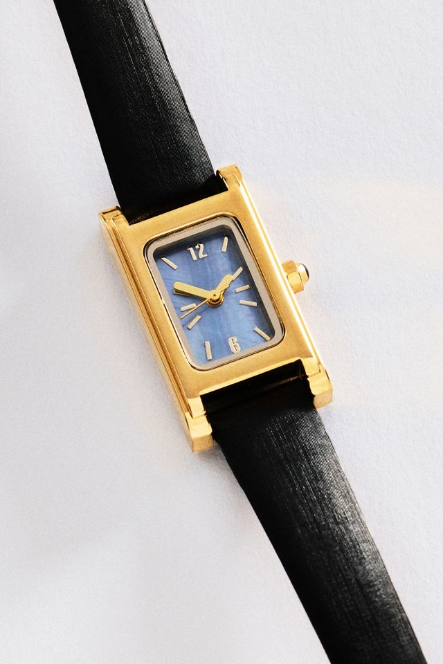 By Anthropologie Rectangle Leather Watch #2