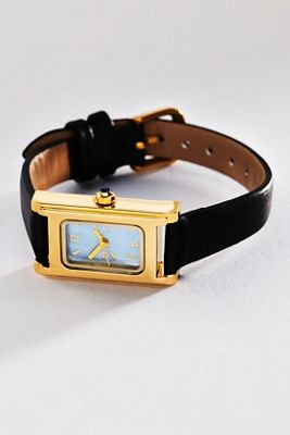 By Anthropologie Rectangle Leather Watch
