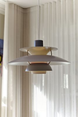 PH5 Spun Tiered Three Shade Metal Pendant Light