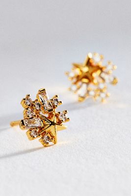 By Anthropologie Encrusted Star Earrings