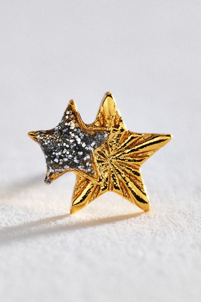 By Anthropologie Double Star Post Earrings #2