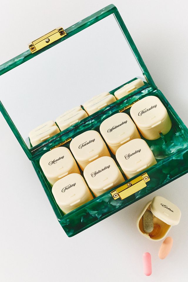 Solar Eclipse Martinis 7-Day Pill Box #1