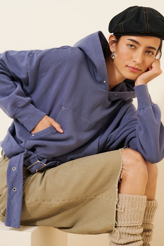 Sunday Market Belted Crop Hoodie #2