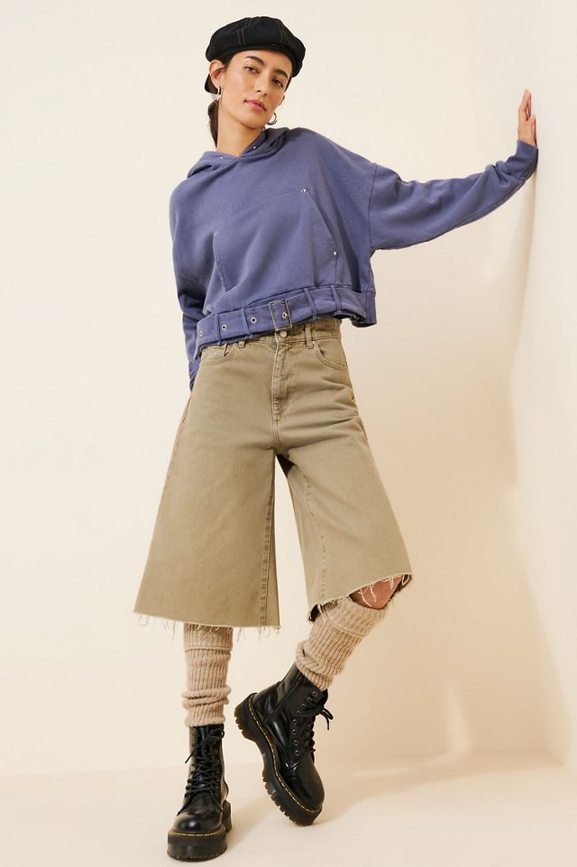 Sunday Market Belted Crop Hoodie #3