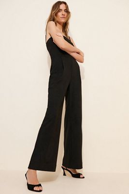 Hutch Hills Strapless Plunge Jumpsuit | Anthropologie