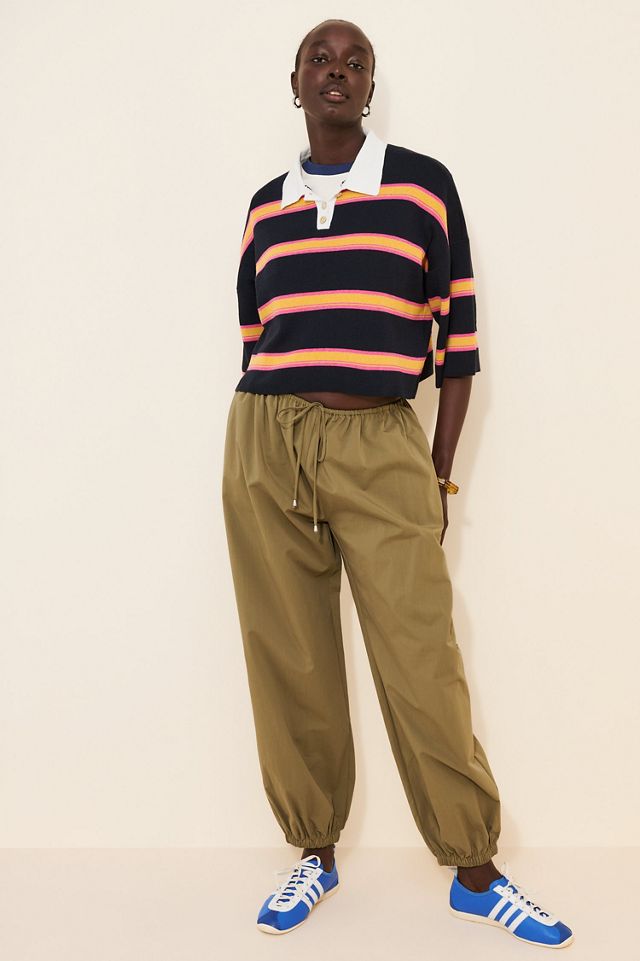 Maeve Cropped Polo Shirt #3