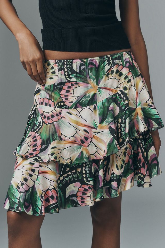 FARM Rio Asymmetric Ruffle Mini Skirt #2