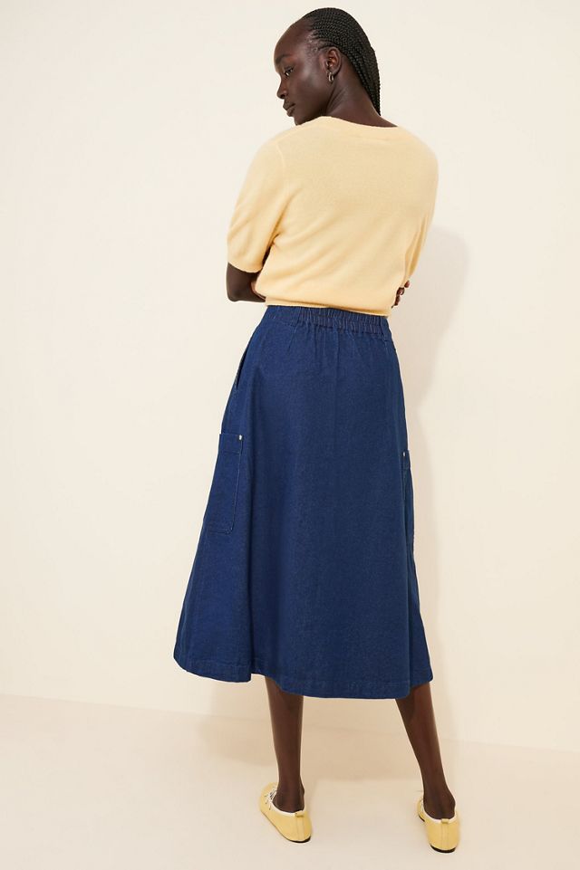 Barbour Saima Denim Midi Skirt #1