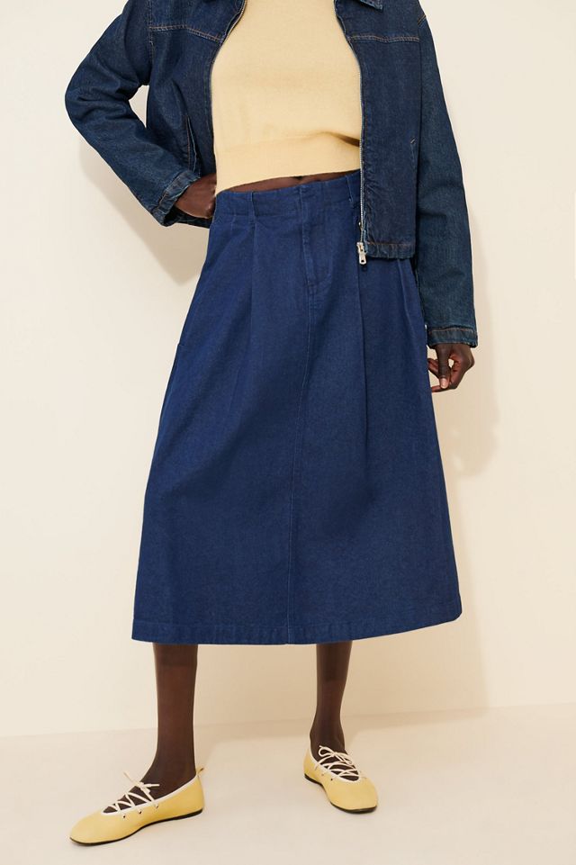 Barbour Saima Denim Midi Skirt #3