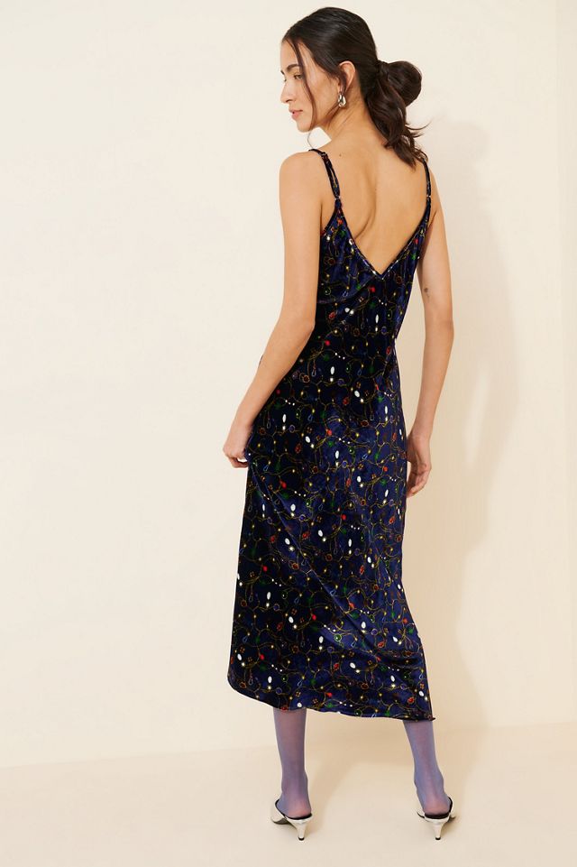 Nuuly x Rachel Antonoff Novelty Velvet Slip Dress #1