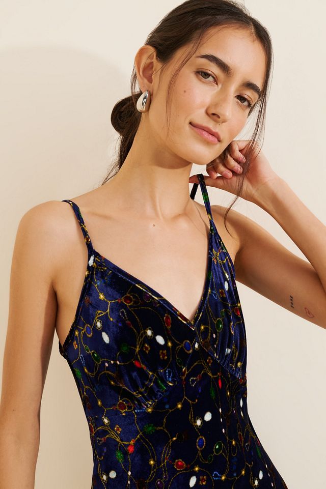 Nuuly x Rachel Antonoff Novelty Velvet Slip Dress #2