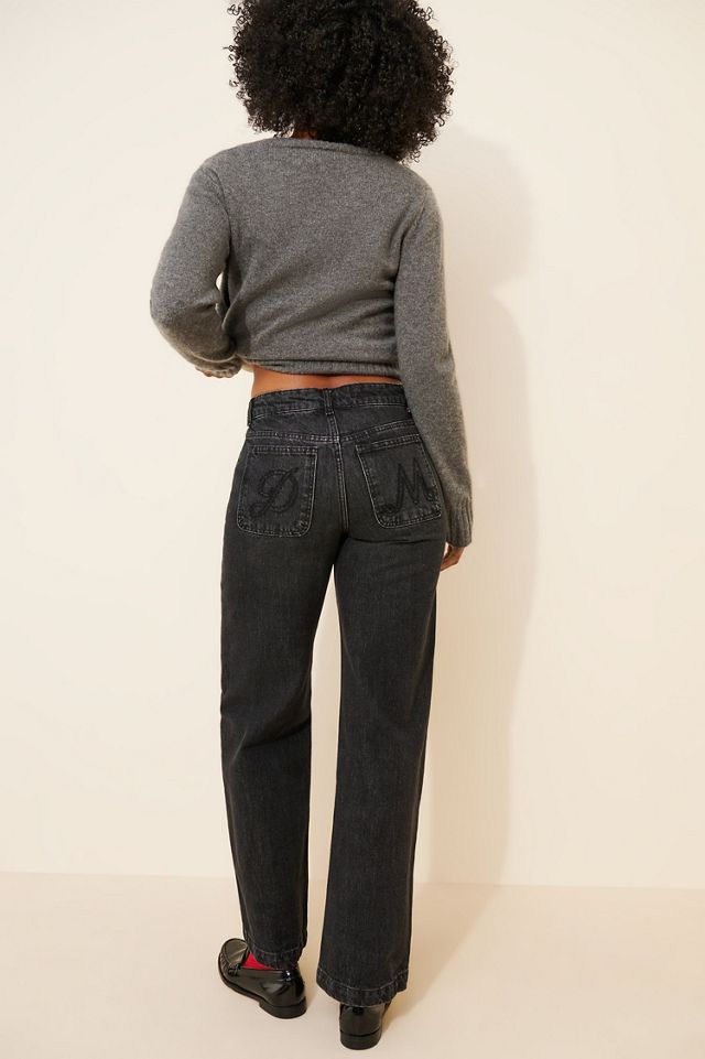 Damson Madder Sinclair High-Rise Wide-Leg Jeans #1
