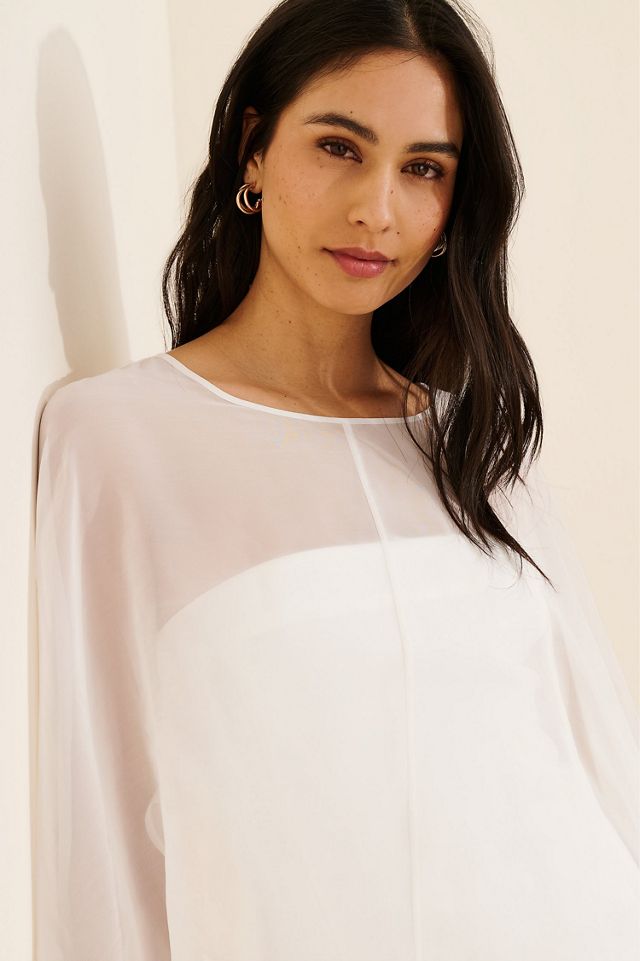 4th & Reckless Edwina Sheer Caped Mini Dress #2