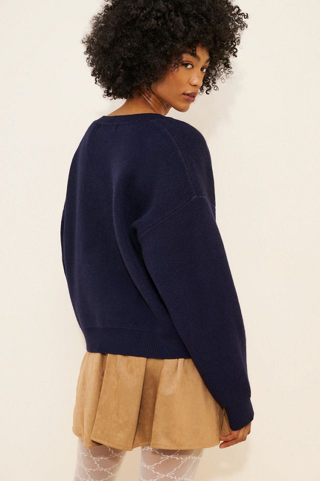Flat White Cake Motif Sweater #1