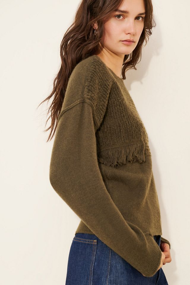 Dolan Fringe Textured Sweater #2