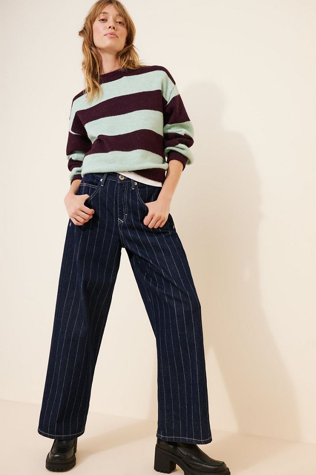 FRNCH Stripe Drop Shoulder Pullover #2