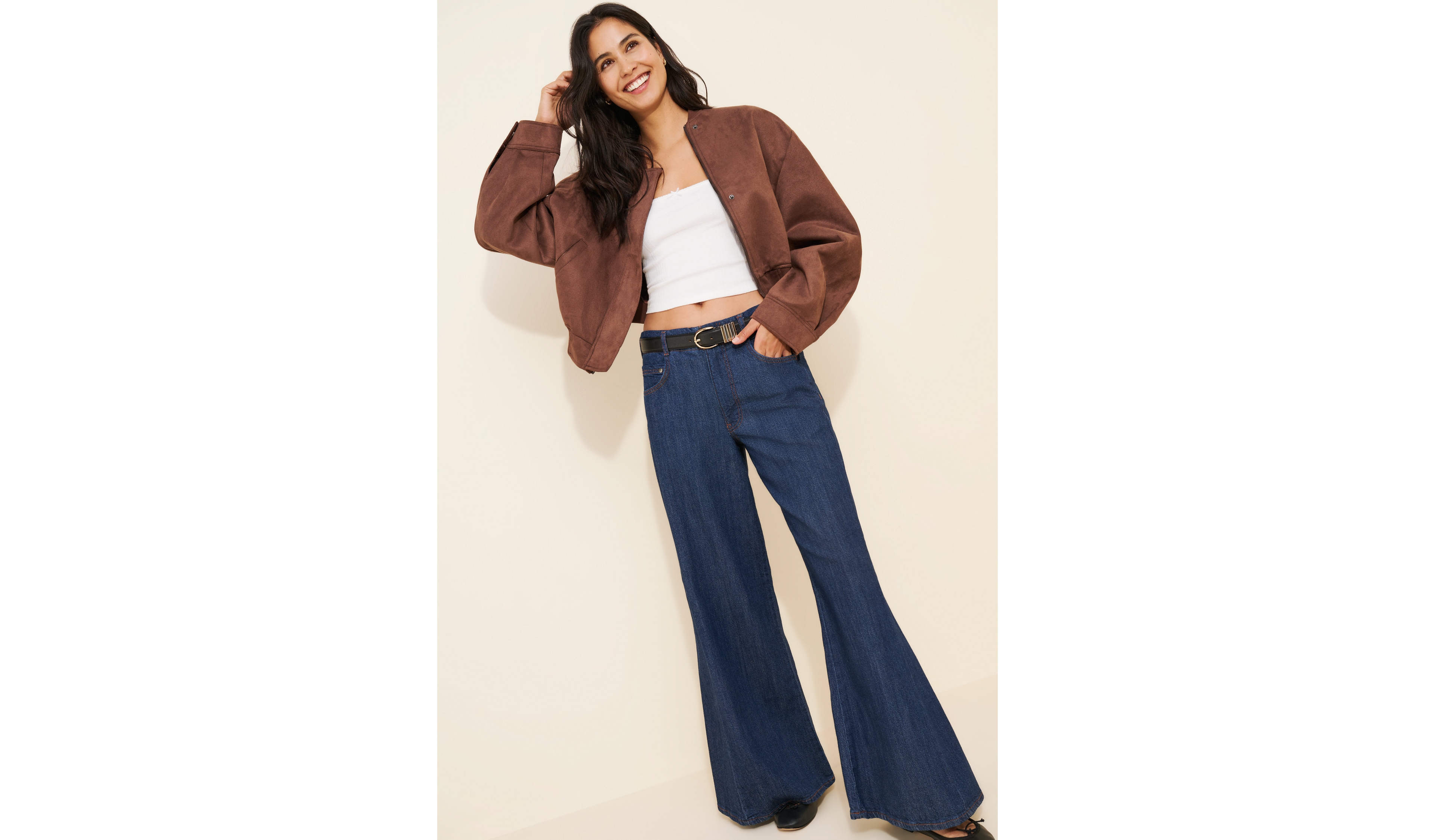 Pilcro The Adi Regenerative Cotton Mid-Rise Flare Jeans