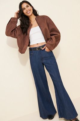 Pilcro The Adi Regenerative Cotton Mid-Rise Flare Jeans