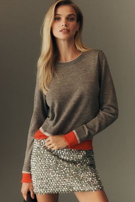 Maeve Crew-Neck Layered Sweater