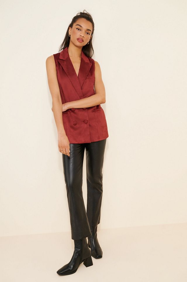 Hutch Longline Faux Suede Vest #3