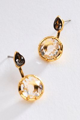 By Anthropologie Crystal Ear Jacket Earrings