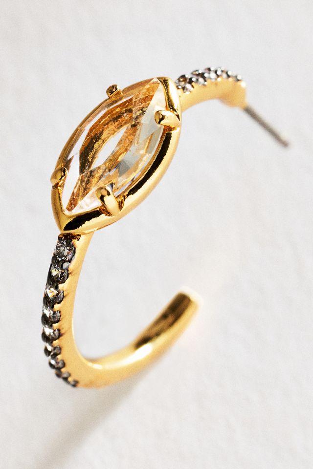 By Anthropologie Two-Tone Marquise Earrings #1