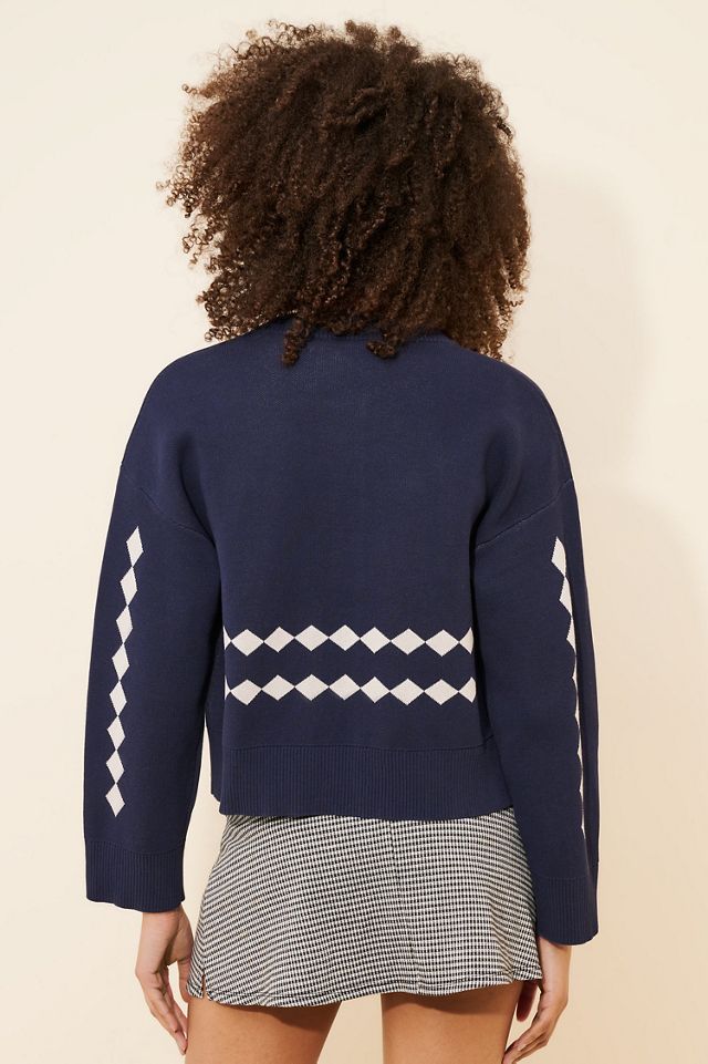 The Tiny Big Sister Swans Jacquard Cardigan #1