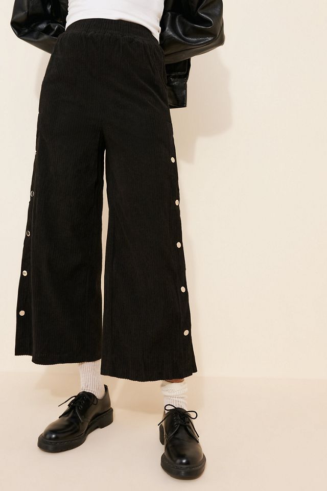 Little Lies Side Snap Corduroy Pants #2