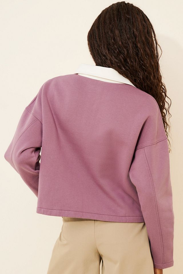 Port de Bras Sofia Contrast Collar Sweater #1