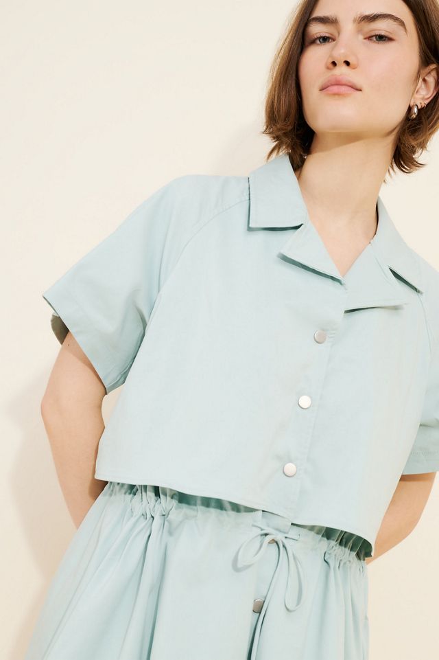 Exquise Short-Sleeve Twofer Mini Dress #1