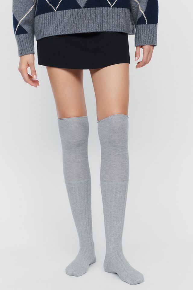 By Anthropologie Over-The-Knee Ribbed Socks #2
