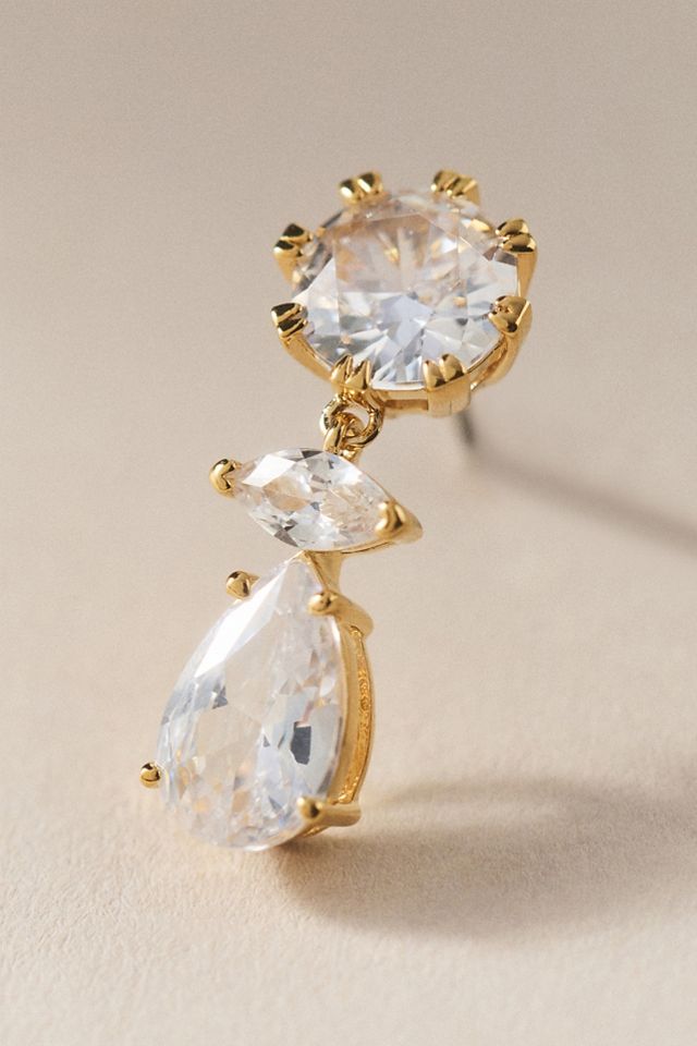 NADRI Kai Mixed Crystal Drop Earrings #1