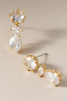 NADRI Kai Mixed Crystal Drop Earrings