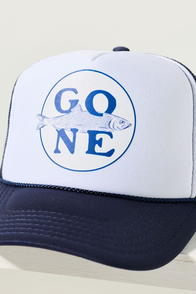 Friday Feelin Gone Fishin Trucker Hat #2